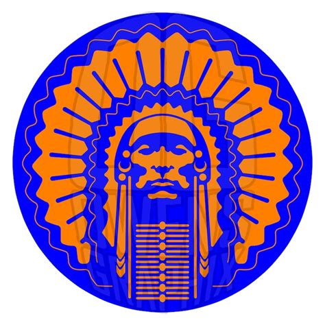 Chief Illiniwek Illini SVG DXF PDF Jpg Png Svg Digital File - Etsy