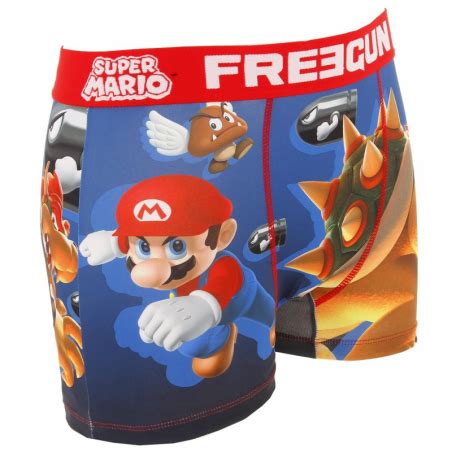 Boxer Enn01 Super Mario Bowser Multicolore Homme Freegun Wimod