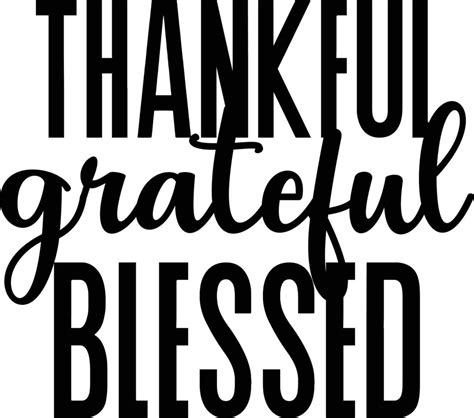 Thankful Grateful Blessed Lettering Illustration 11484579 Vector Art At