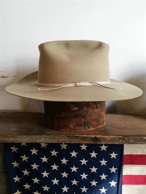 Vintage 50s Stetson cowboy hat by RaggedyThreads on Etsy