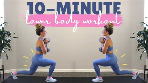 Minute Lower Body Workout With Weights Follow Along Lower Body