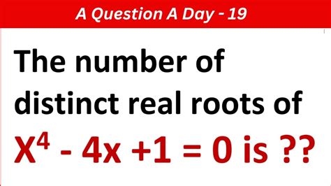 A Question A Day 19 AOD Jee Main Jee Advanced NDA MT Maths