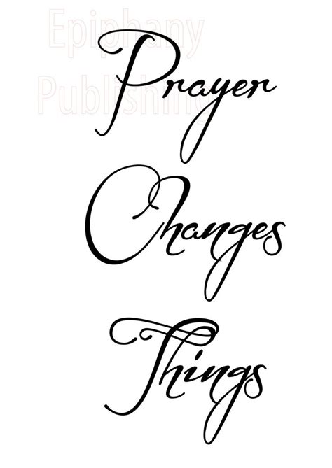 Prayer Changes Things Inspirational Wall Are Instant Etsy Prayer