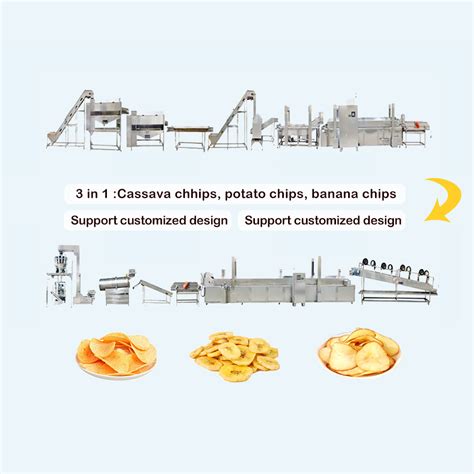 Tca Full Automatic Commercial Small Potatoes Chip Processing Line