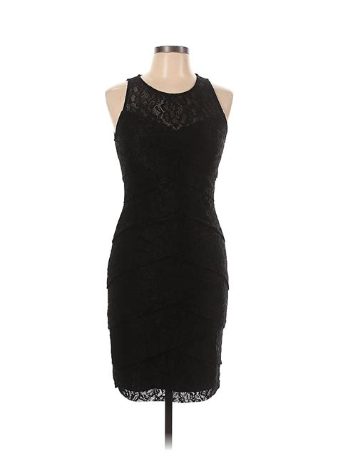 White House Black Market Solid Black Cocktail Dress Size 8 72 Off