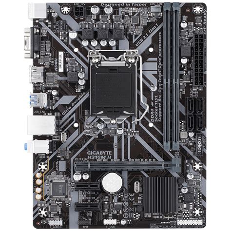 Gigabyte H310m H Lga 1151 Ddr4 Micro Atx Hdmi Dvi Vga Motherboard