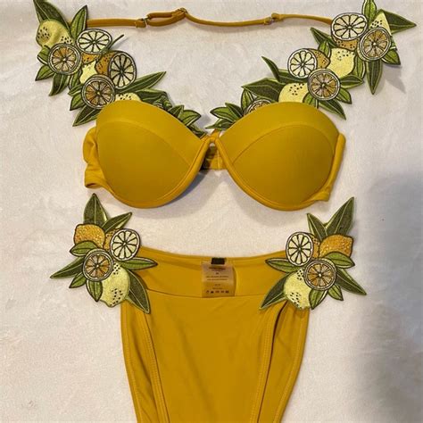 Andrea Iyamah Swim Andrea Iyamah Mona Lemon Bikini Set Poshmark