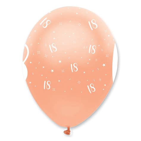 18th Birthday Rose Gold Balloons