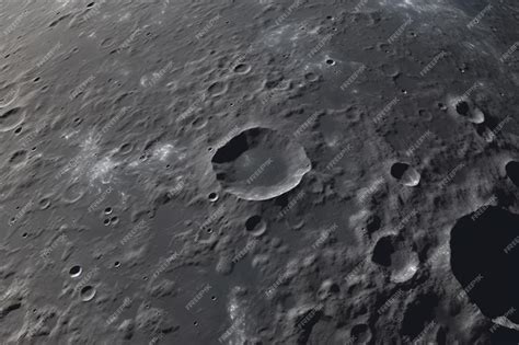 Premium AI Image | The moon is seen from space.