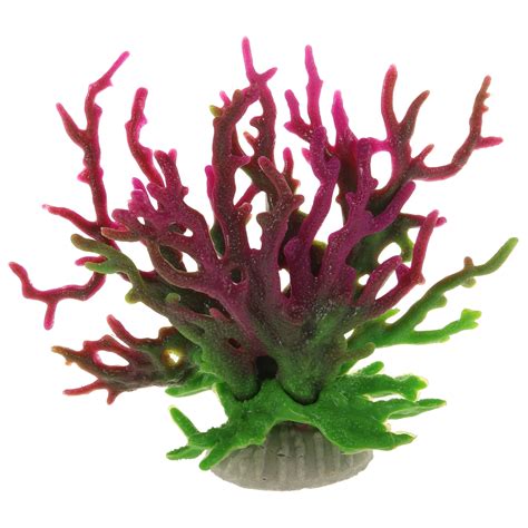 Unique Bargains 1 Pcs Colorful Coral Reef Decor Mini Faux Coral Decor for Aquarium Decorations ...