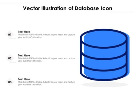 Vector Illustration Of Database Icon Ppt Powerpoint Presentation Gallery Example Pdf