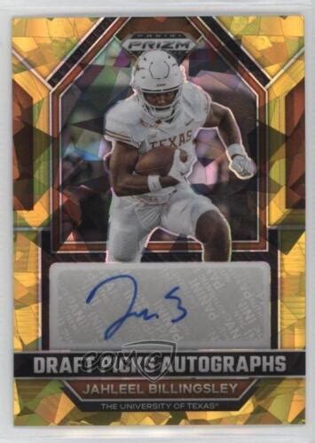 Panini Prizm Draft Picks Gold Ice Jahleel Billingsley Rookie Auto