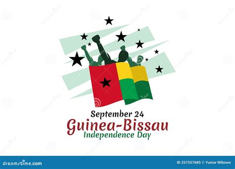 September 24, Happy Guinea-Bissau Independence Day Vector Illustration
