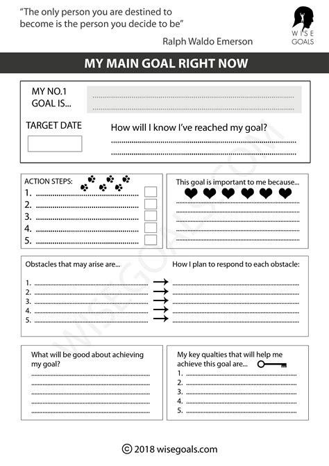 Goal Setting Group Activity For Adults