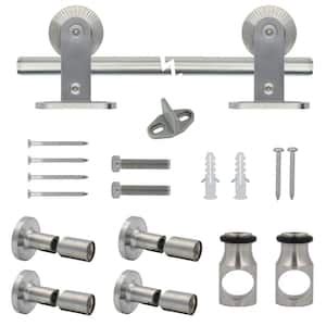 CALHOME 72 In Exterior Box Rail Heavy Duty Sliding Barn Door Hardware