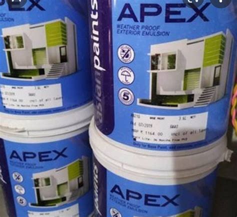 Asian Paints Apex Exterior Emulsion Exterior Paint, 20 ltr at Rs 5800 ...