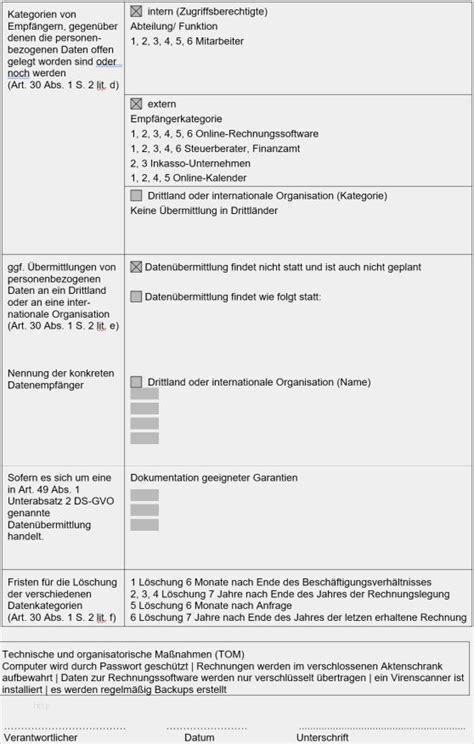 Technische Spezifikation Vorlage