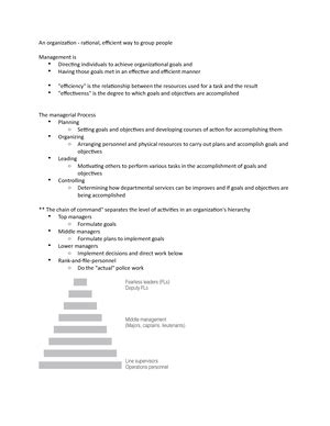 Policing Notes 4 Field Operations Have Two Primary Functions What