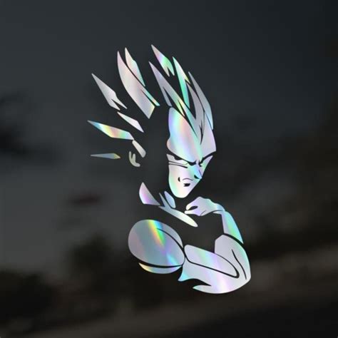 Vinyl Decal Vegeta Super Saiyan Decal Etsy In Coloring