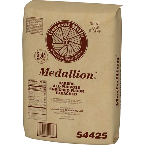 Gold Medal Medallion Bakers Flour All Purpose Enriched Bleached 25