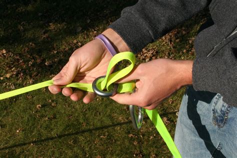 How To Set Up A Slackline 10 Steps With Pictures Instructables