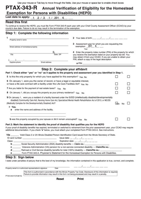 Fillable Form Ptax R Annual Verification Of Eligibility For The