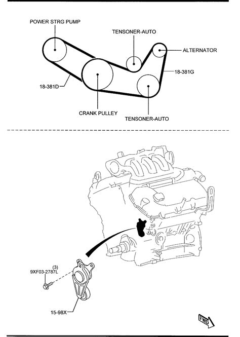 Mazda CX 9 Accessory Drive Belt Tensioner Assembly CY0115980D Jim