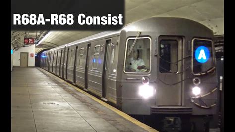 ⁴ᴷ R68 R68A A Train Action at 190th Street YouTube