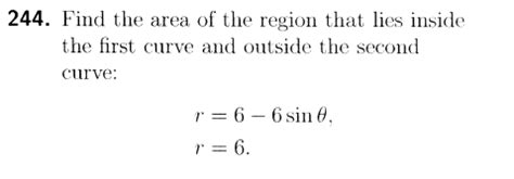 Solved Find The Area Of The Region That Lies Inside The Chegg