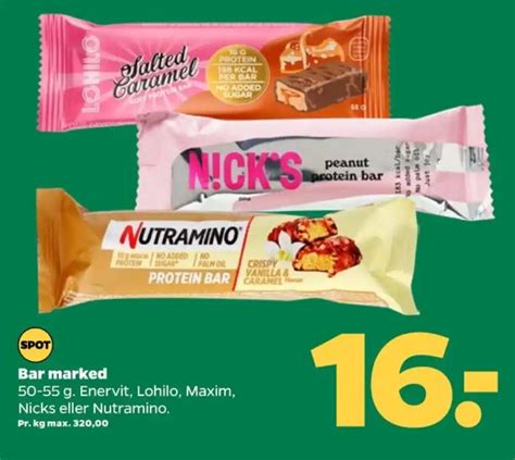 Nutramino Energibar Tilbud Hos Netto