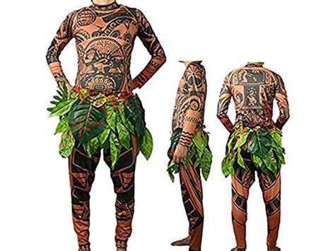 Mens Moana Maui Tattoo Costume