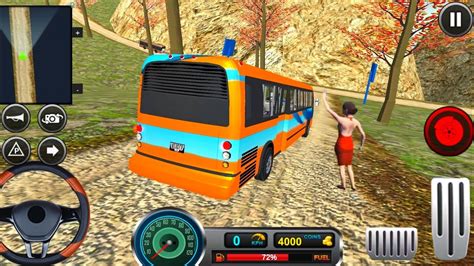 Uphill Offroad Bus Driving Sim Gameplay Driving Passanger Bus In