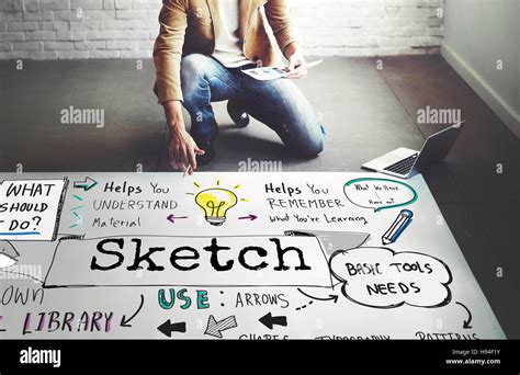 Sketch Notes Creative Drawing Design Graphic Concept Stock Photo Alamy