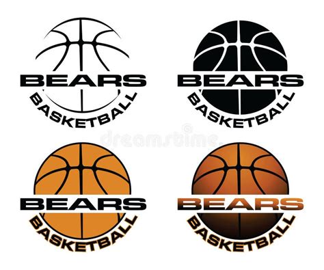 Bears Basketball Team Design Stock Vector Illustration Of Graphic