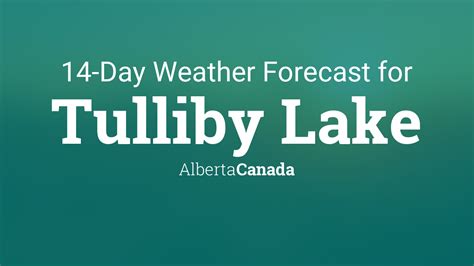 Tulliby Lake, Alberta, Canada 14 day weather forecast