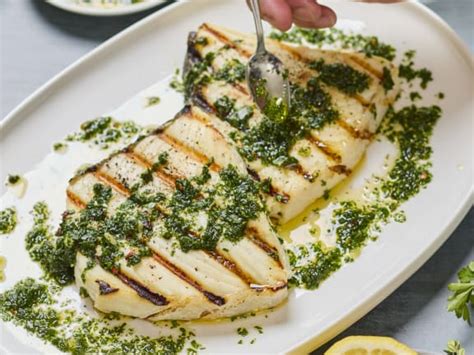 Grilled Pacific Halibut Steak with Chimichurri | Wild Alaskan Company