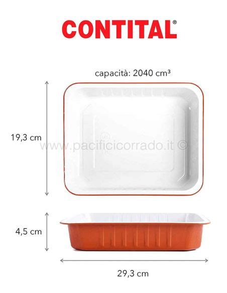 Contital Contenitori Smoothwall Laccati Terracotta Porzioni