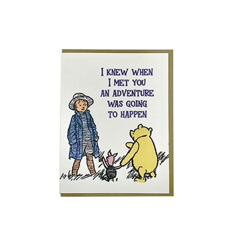 Letterpress Winnie The Pooh Cards Set Of Bas Bleu