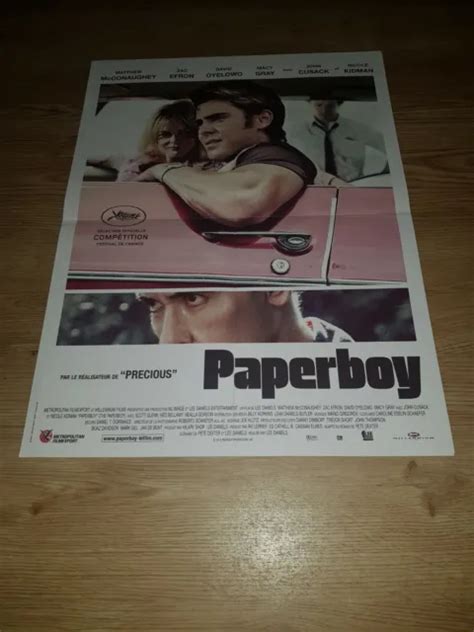 AFFICHE DE CINÉMA d époque du film PAPERBOY de 2012 40x60cm EUR 9 00