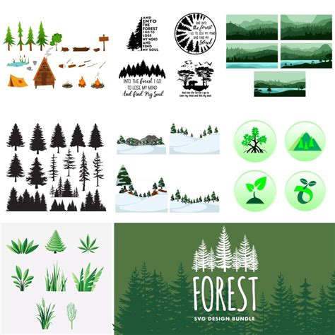 Forest Silhouette SVG – MasterBundles