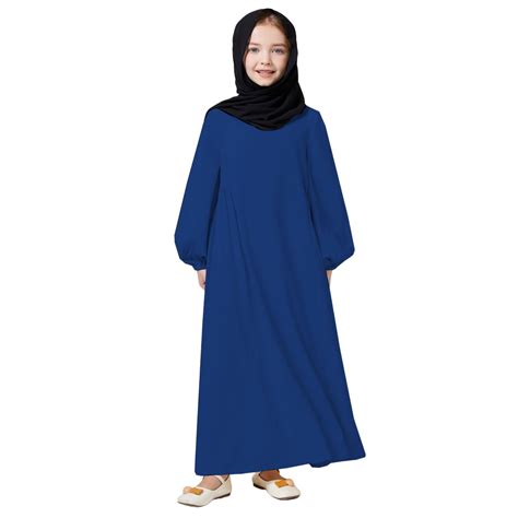 SNKSDGM Summer Dresses for Teens Kids Girls Adorable Abaya Dresses Long