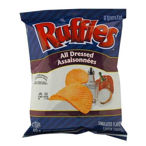 Ruffles All Dressed Potato Chips 40g Unit 48 Units Case