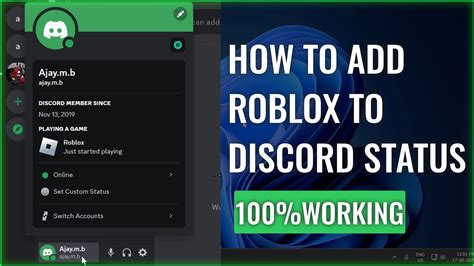 How To Add Roblox To Discord Status Tutorial Youtube