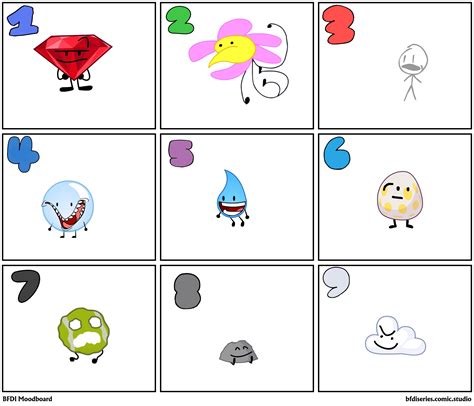 Bfdi Moodboard Comic Studio