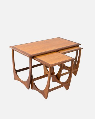 Teak And Afromosia Fresco Nesting Tables By V Wilkins For G Plan 1970