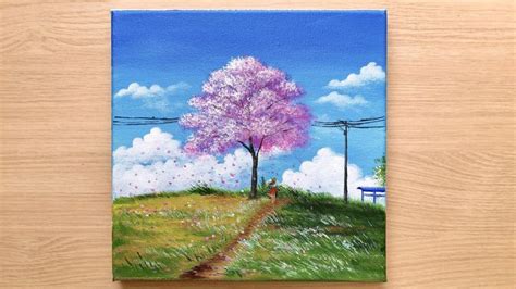 Magical Pink Tree Painting Tutorial