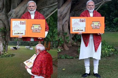 Pm Modi Releases Commemorative Postage Stamps And Miniature Sheets On