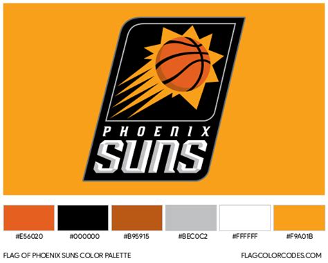 Phoenix Suns flag color codes