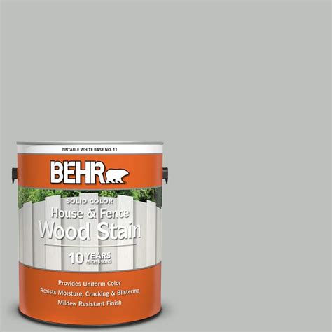 BEHR 1 Gal SC 365 Cape Cod Gray Solid Color House And Fence Exterior