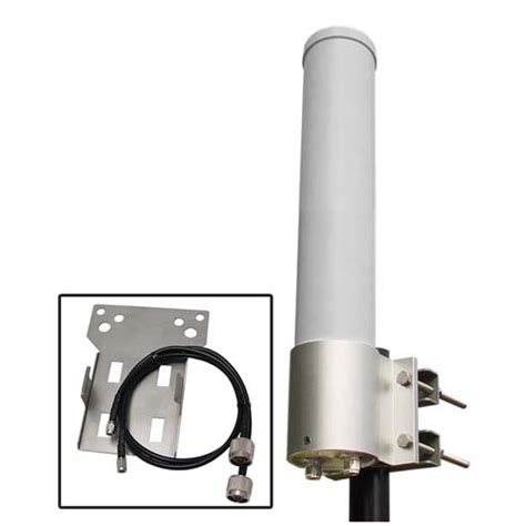 5 GHz 10 DBi Dual Polarized MIMO Omni Antenna W Ubiquiti RocketM5